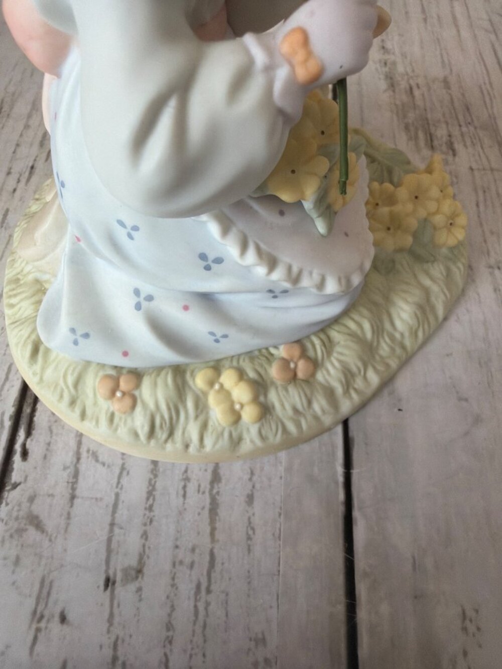 Precious Moments #103176 Rose in My Bouquet 2002 Ltd Ed 1831/7500 Girl Cat - Picture 11 of 14